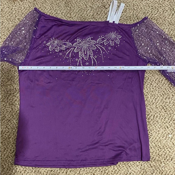 COPY - Women Top Purple  Rhinestones. Size L. Brand New. - Picture 3 of 8
